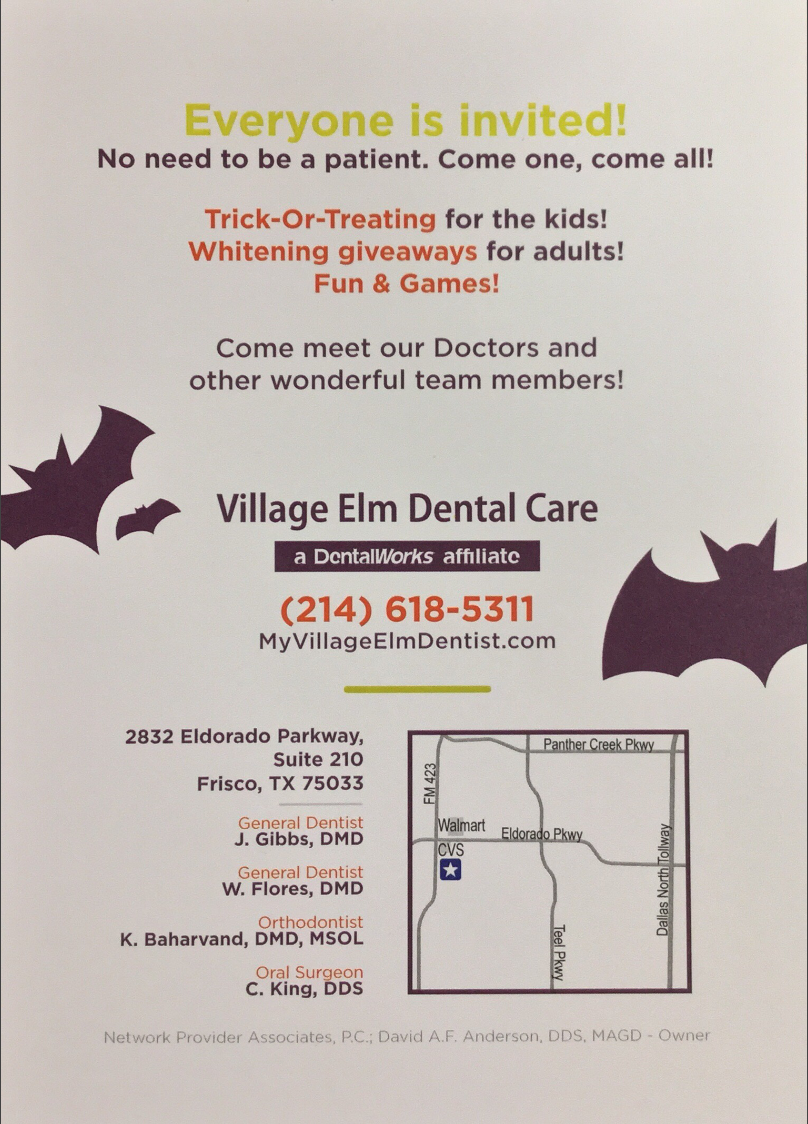 Village Elm Dental Care | 2832 W Eldorado Pkwy #210, Frisco, TX 75033, USA | Phone: (214) 618-5311