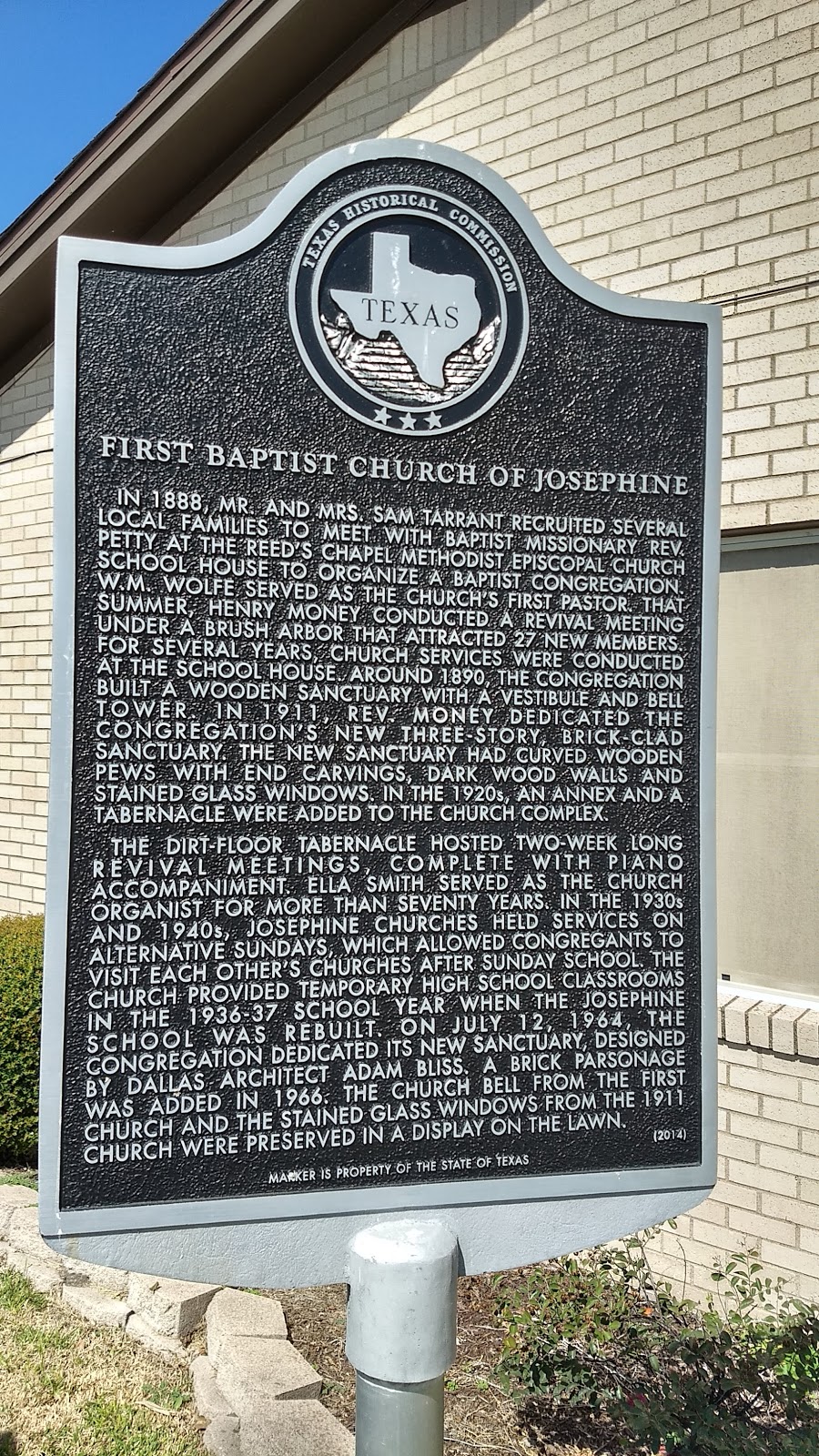 First Baptist Church of Josephine | 310 N Main St, Josephine, TX 75164, USA | Phone: (972) 843-8192