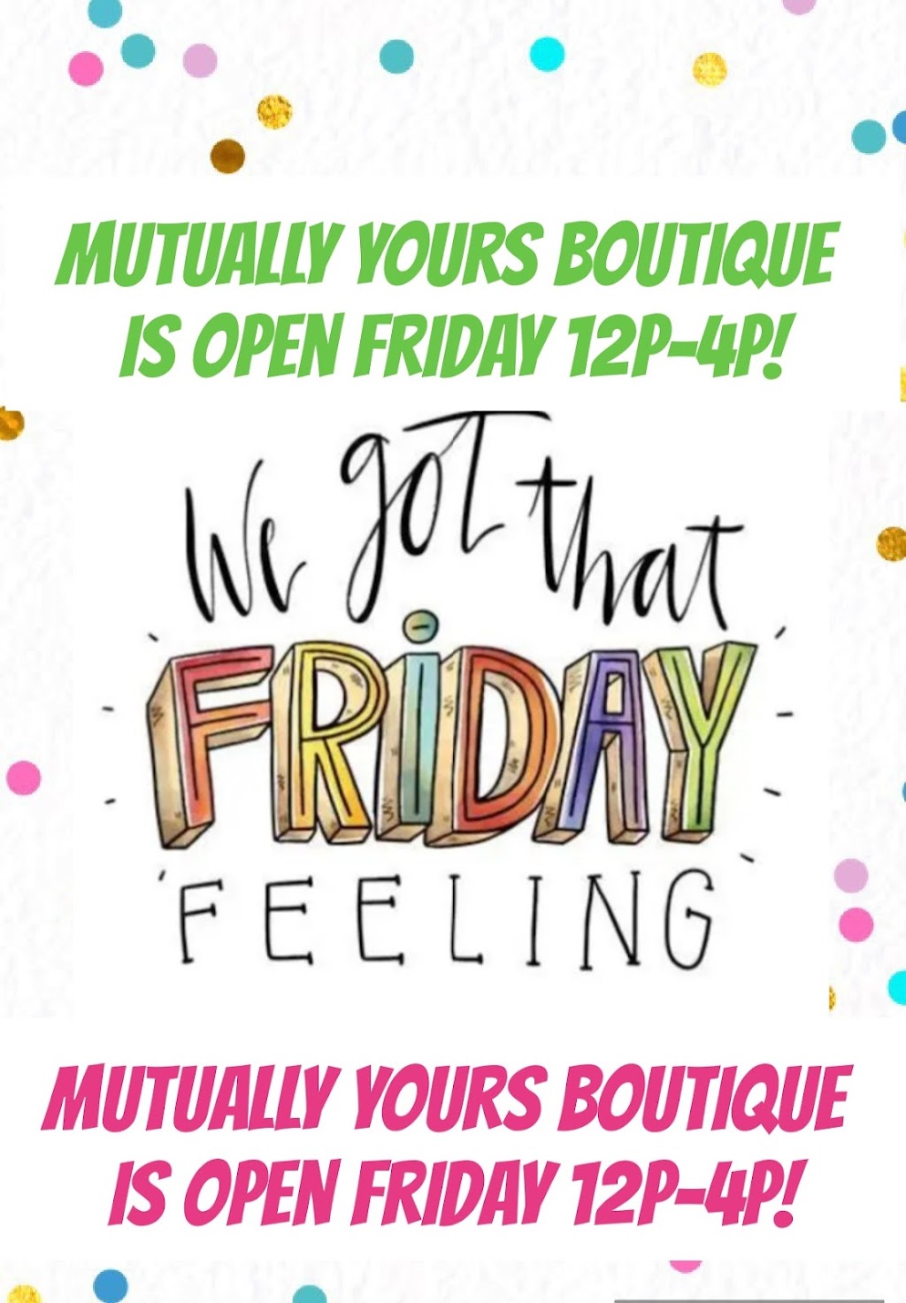 Mutually Yours Boutique & Consignment | 11 Parkway Cir Suite 101, New Castle, DE 19720, USA | Phone: (302) 566-5244