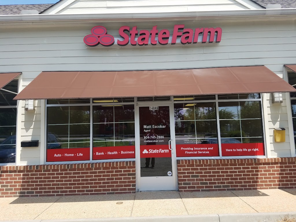 Matt Escobar - State Farm Insurance Agent | 14846 Hull Street Rd, Chesterfield, VA 23832, USA | Phone: (804) 745-2886