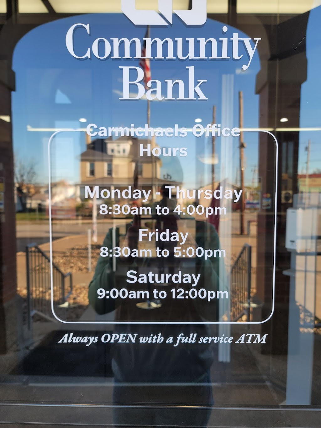 Community Bank | 100 N Market St, Carmichaels, PA 15320, USA | Phone: (724) 966-5041