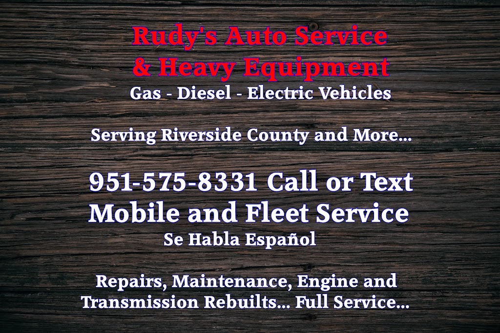 Rudy Automotive & Heavy Equipment | 32922 Lake Dr, Quail Valley, CA 92587, USA | Phone: (951) 575-8331