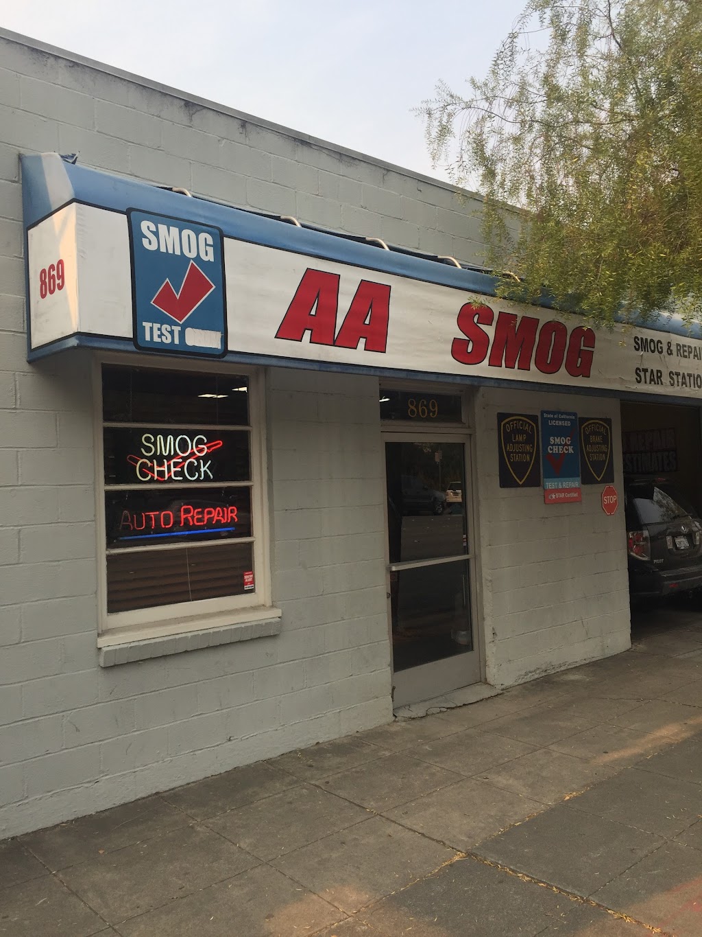 AA+ SMOG | 869 California Dr, Burlingame, CA 94010, USA | Phone: (650) 340-0492