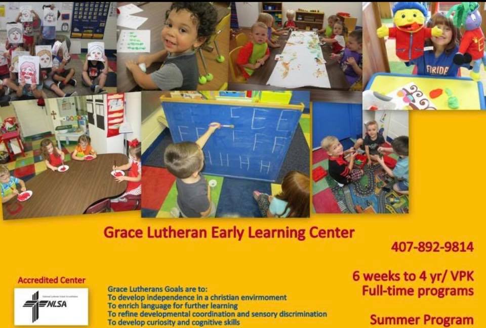 Grace Lutheran Early Learning Center | 1123 Louisiana Ave, St Cloud, FL 34769, USA | Phone: (407) 892-9814