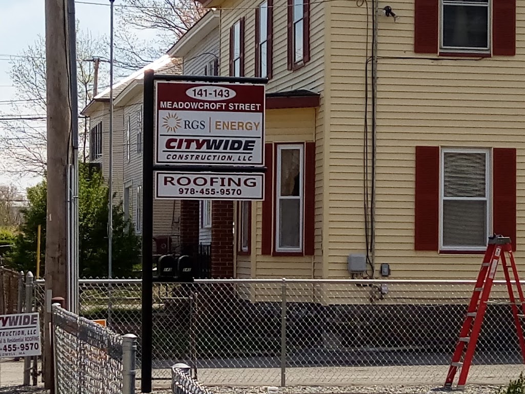 CITYWIDE Roofing & Construction, Llc. | 141 Meadowcroft St, Lowell, MA 01852, USA | Phone: (978) 455-9570