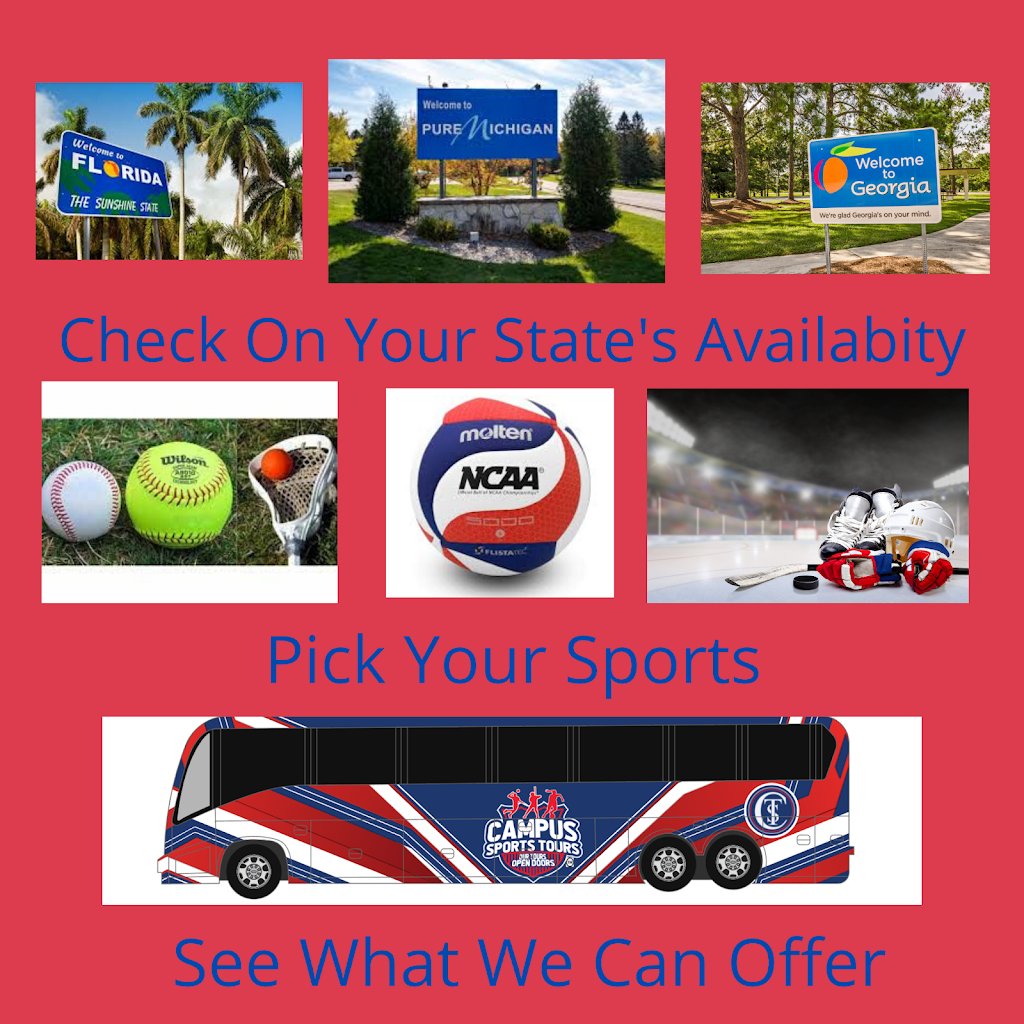 Campus Sports Tours | 12480 Countryside Terrace, Cooper City, FL 33330 | Phone: (954) 348-4924