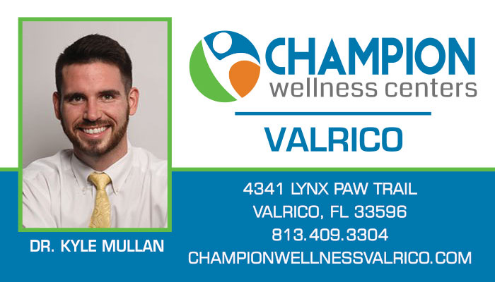 Champion Wellness Centers of Valrico | 4341 Lynx Paw Trail, Valrico, FL 33596, USA | Phone: (813) 409-3304
