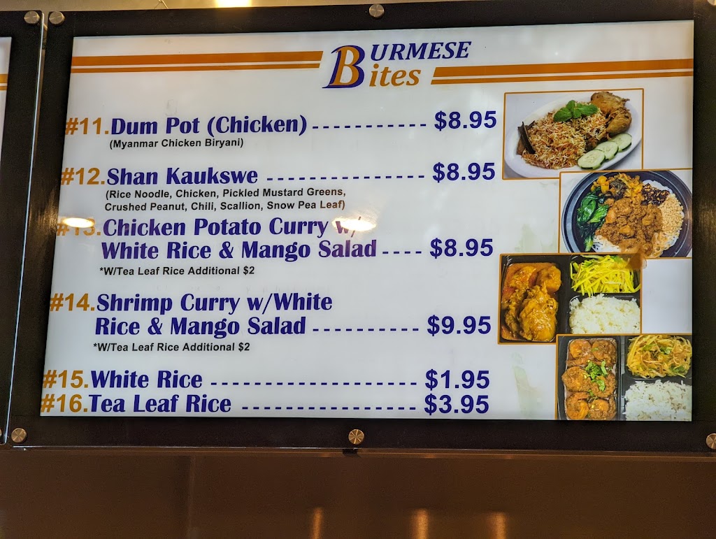 Burmese Bites | Queens Center Mall Food Court, 90-15 Queens Blvd, Queens, NY 11373, USA | Phone: (917) 560-2480