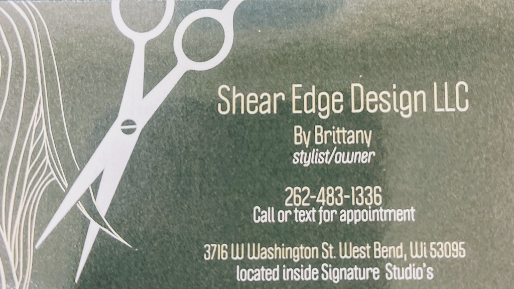 Shear Edge Design LLC | 3716 W Washington St, West Bend, WI 53095, USA | Phone: (262) 483-1336