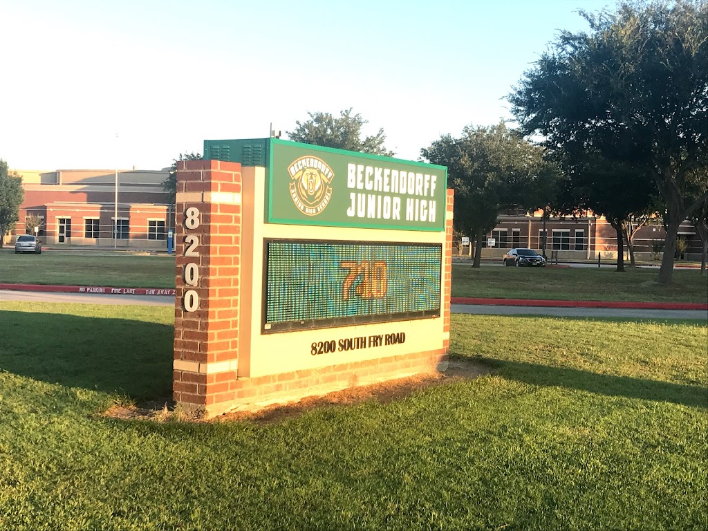 Beckendorff Junior High School | 8200 S Fry Rd, Katy, TX 77494, USA | Phone: (281) 237-8800