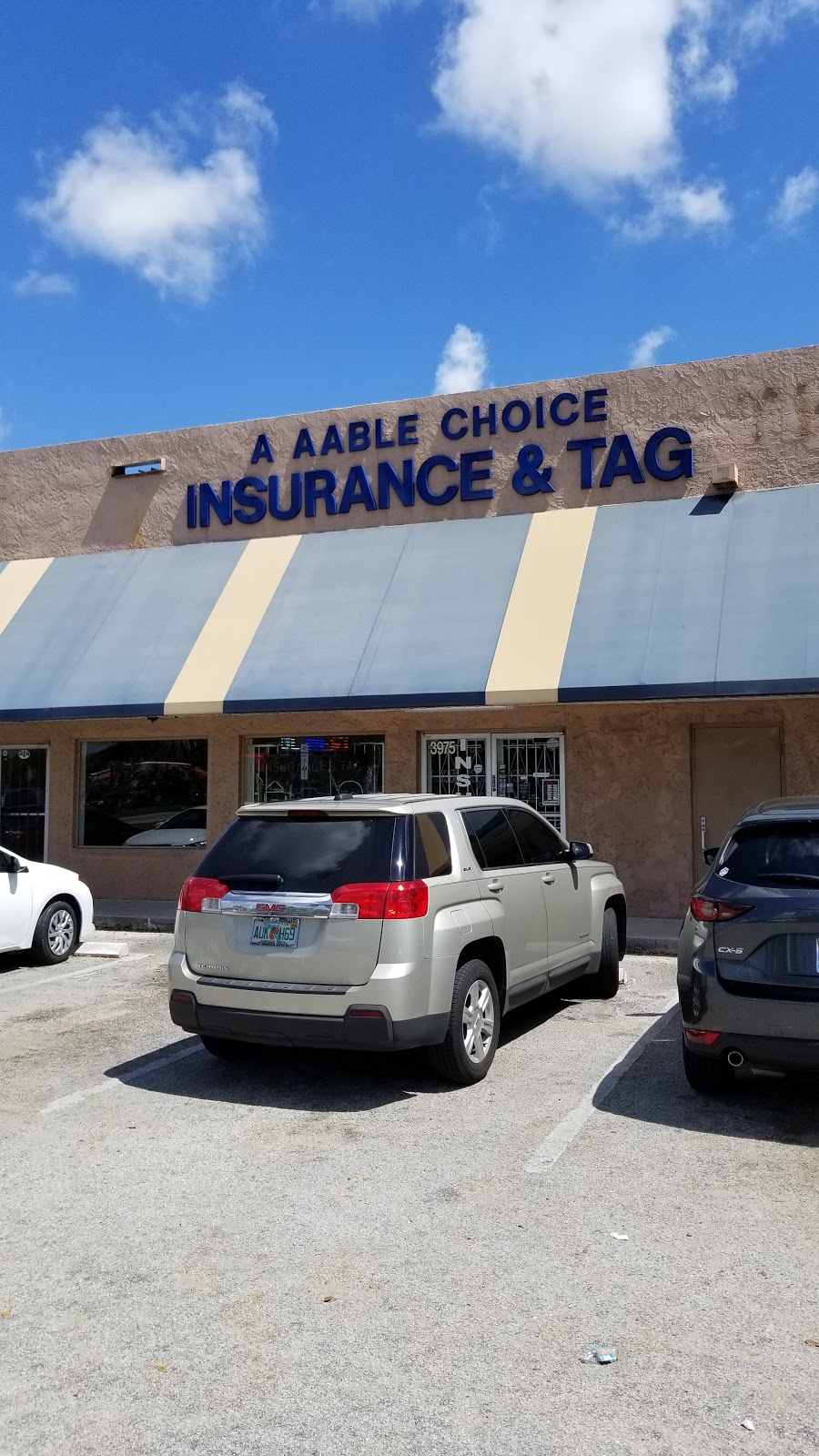 A Aable Choice Insurance & Tag | 3975 NW 19th St, Lauderdale Lakes, FL 33311, USA | Phone: (954) 730-0373