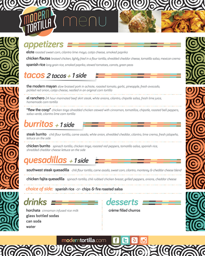 Modern Tortilla | 739 E Dunlap Ave Suite M, Phoenix, AZ 85020, USA | Phone: (602) 526-0639