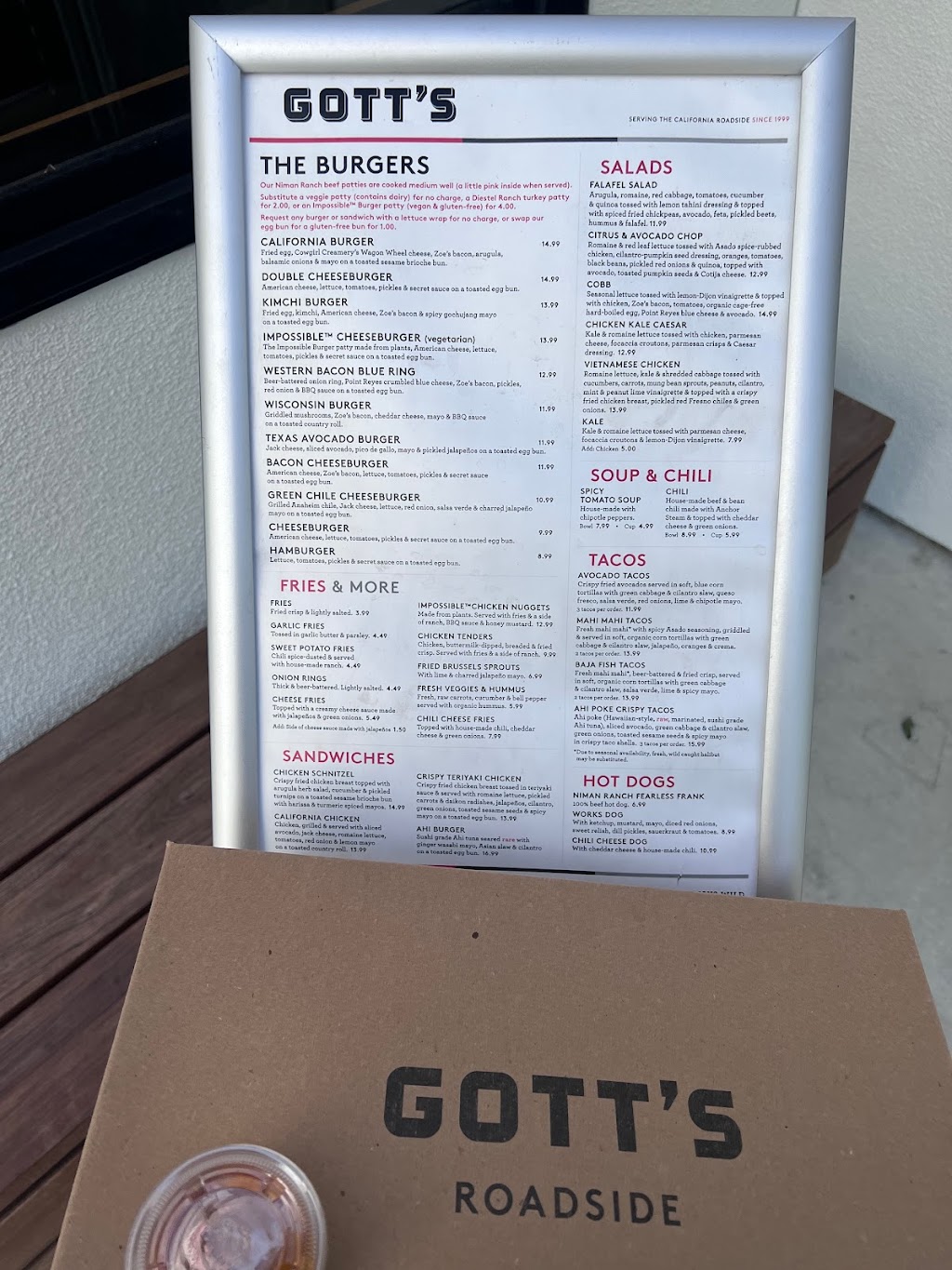 Gotts Roadside | 1275 S Main St, Walnut Creek, CA 94596, USA | Phone: (925) 954-6243