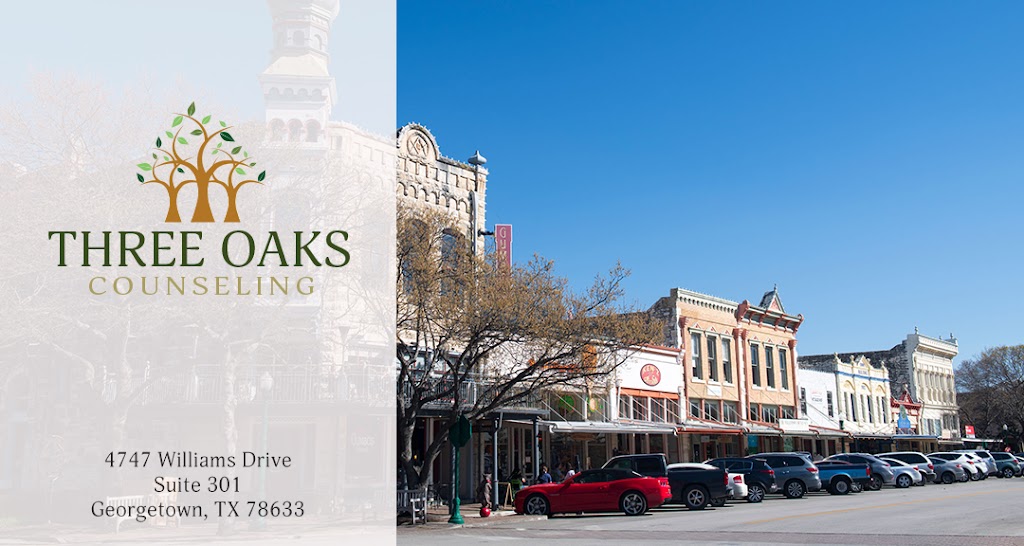 Three Oaks Counseling & Psychiatry | 4749 Williams Dr #301, Georgetown, TX 78633, USA | Phone: (512) 809-3141