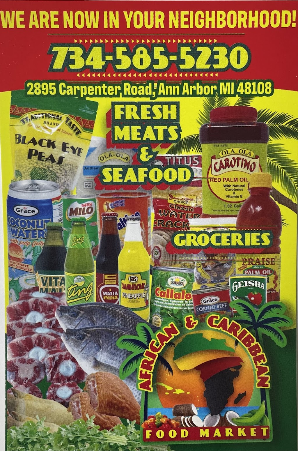 African and Caribbean Food Market | 2895 Carpenter Rd, Ann Arbor, MI 48108, USA | Phone: (734) 585-5230