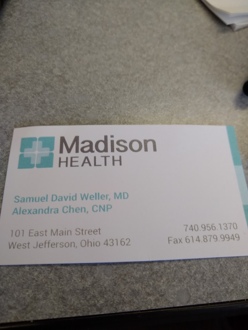 Dr. Samuel David D. Weller, MD | 101 E Main St, West Jefferson, OH 43162, USA | Phone: (614) 879-8141