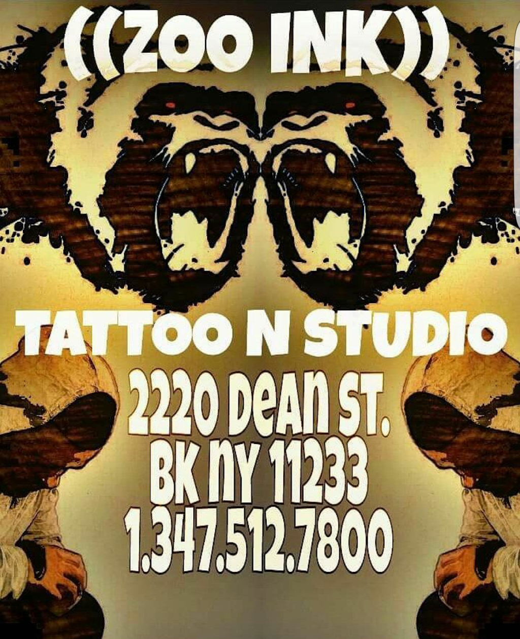 Zoo Ink Tattoo Studio | 2220 Dean St, Brooklyn, NY 11233, USA | Phone: (347) 512-7800