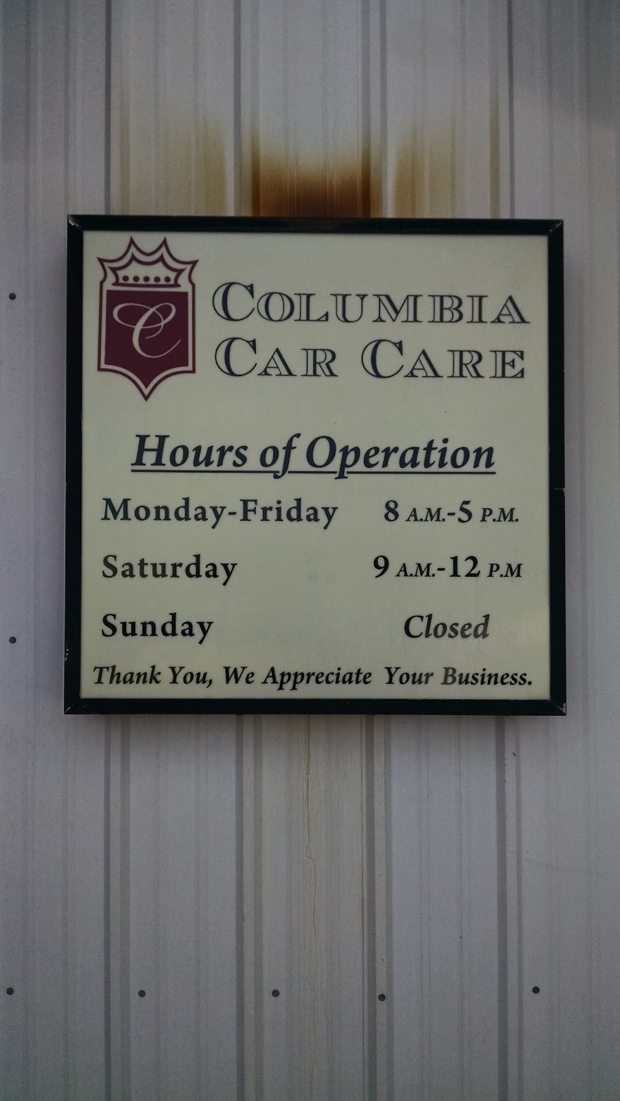 Columbia Car Care Center | 287 Southwoods Dr, Columbia, IL 62236, USA | Phone: (618) 281-8896
