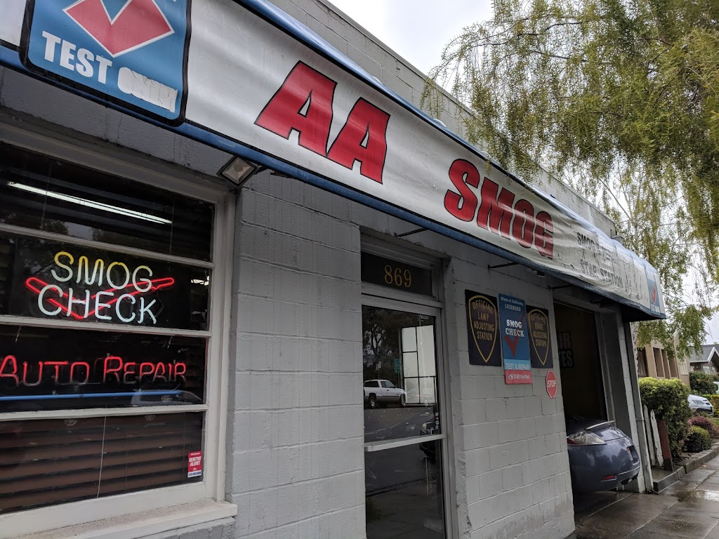 AA+ SMOG | 869 California Dr, Burlingame, CA 94010, USA | Phone: (650) 340-0492