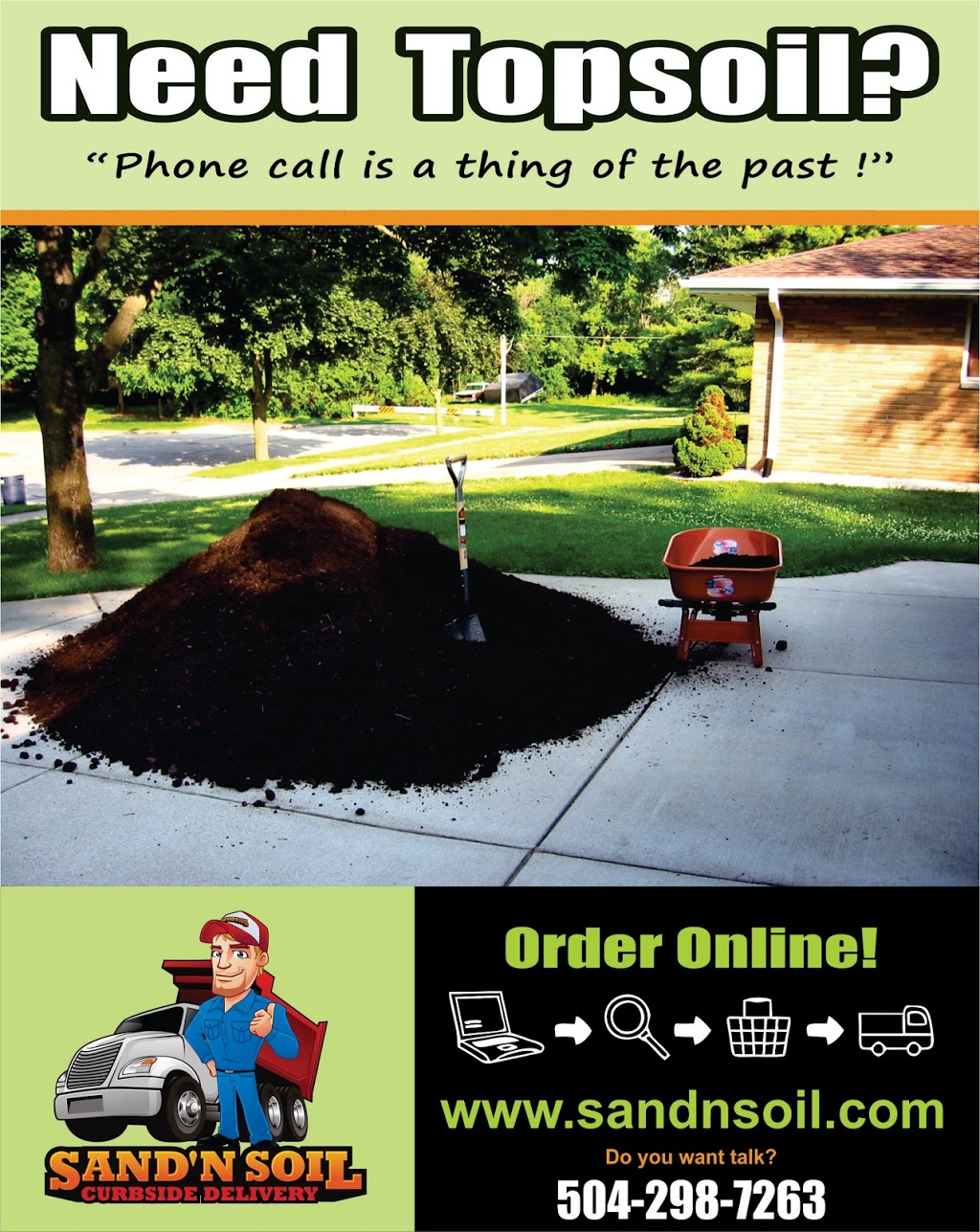SAND N SOIL - Sand and Gravel Deliver | 3720 Academy Dr, Metairie, LA 70003 | Phone: (504) 298-7263