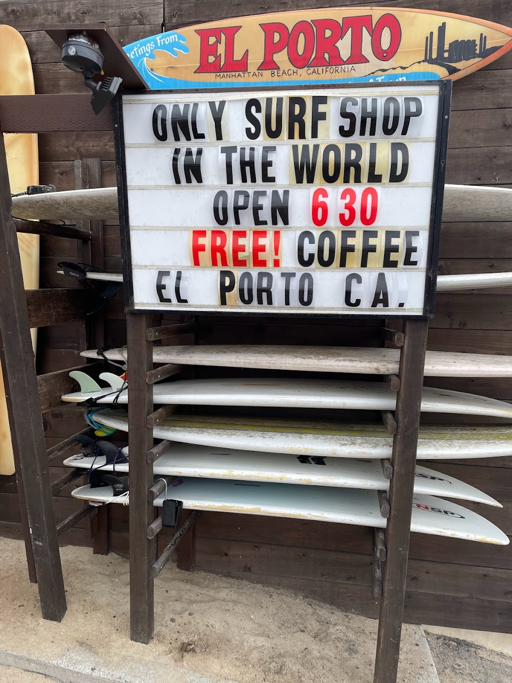 El Porto Surf Shop & Surf Club | 3804 Highland Ave, Manhattan Beach, CA 90266, USA | Phone: (310) 753-1509