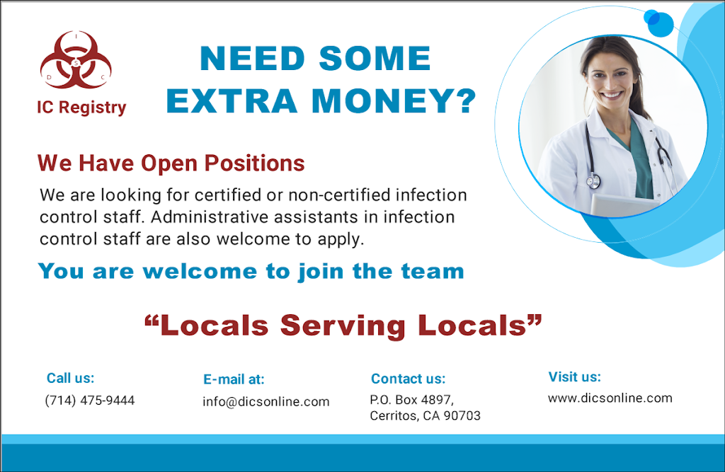 Doctors Infection Control | 2849 Santa Fiora Circle, Corona, CA 92882, USA | Phone: (714) 475-9444