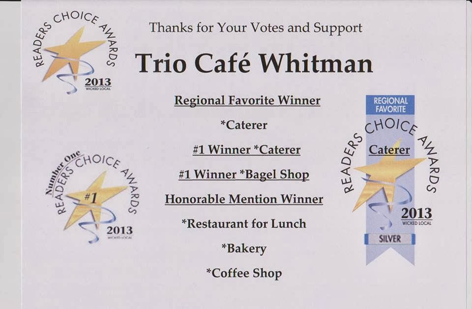 Trio Cafe | 12 Temple St, Whitman, MA 02382 | Phone: (781) 447-1064