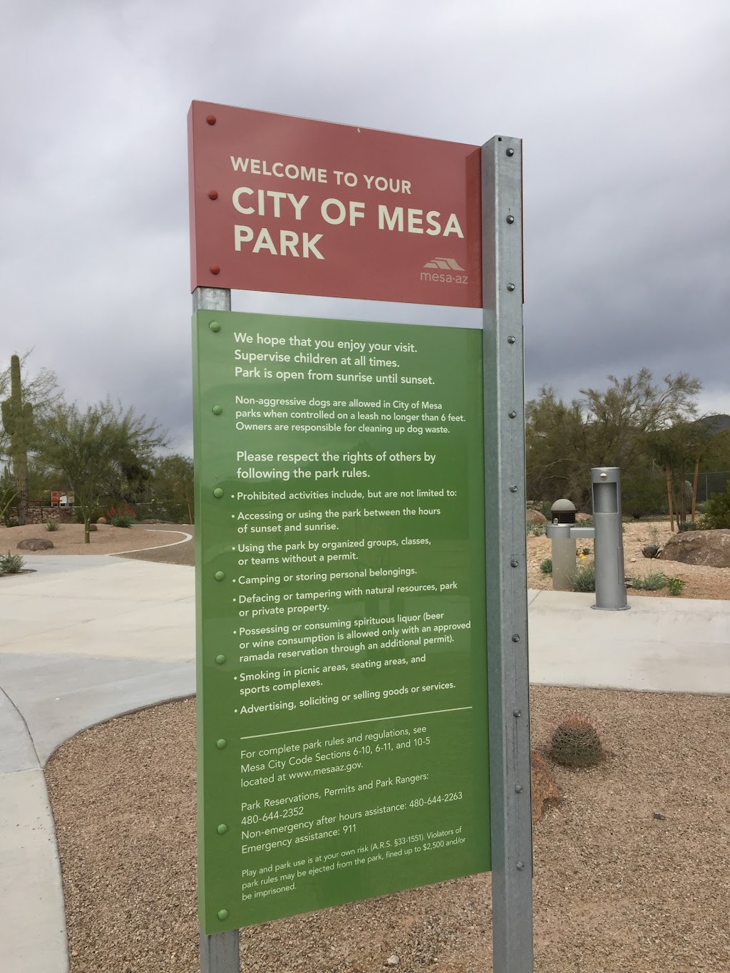 Desert Arroyo Park | 9320 E McKellips Rd, Mesa, AZ 85207, USA | Phone: (480) 644-7529