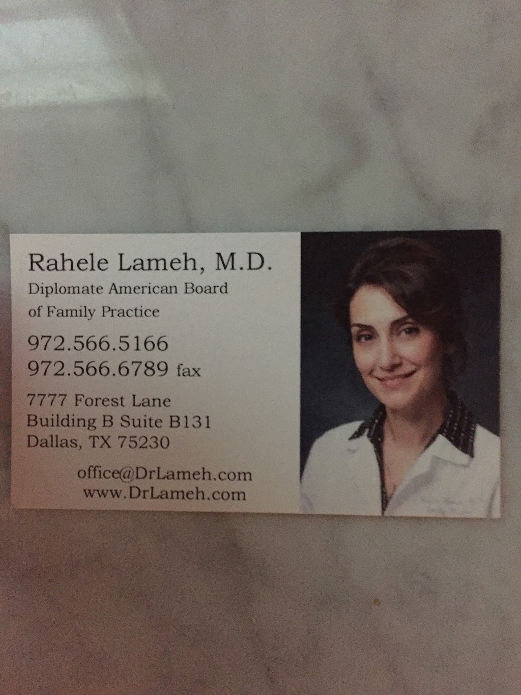 Rahele Lameh, MD | 4909 Forest Ln, Dallas, TX 75244, USA | Phone: (972) 566-5166