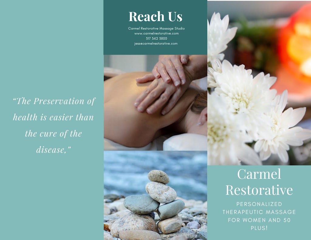 Carmel Restorative Massage Studio | 16368 Anderson Way, Noblesville, IN 46062, USA | Phone: (317) 342-3800