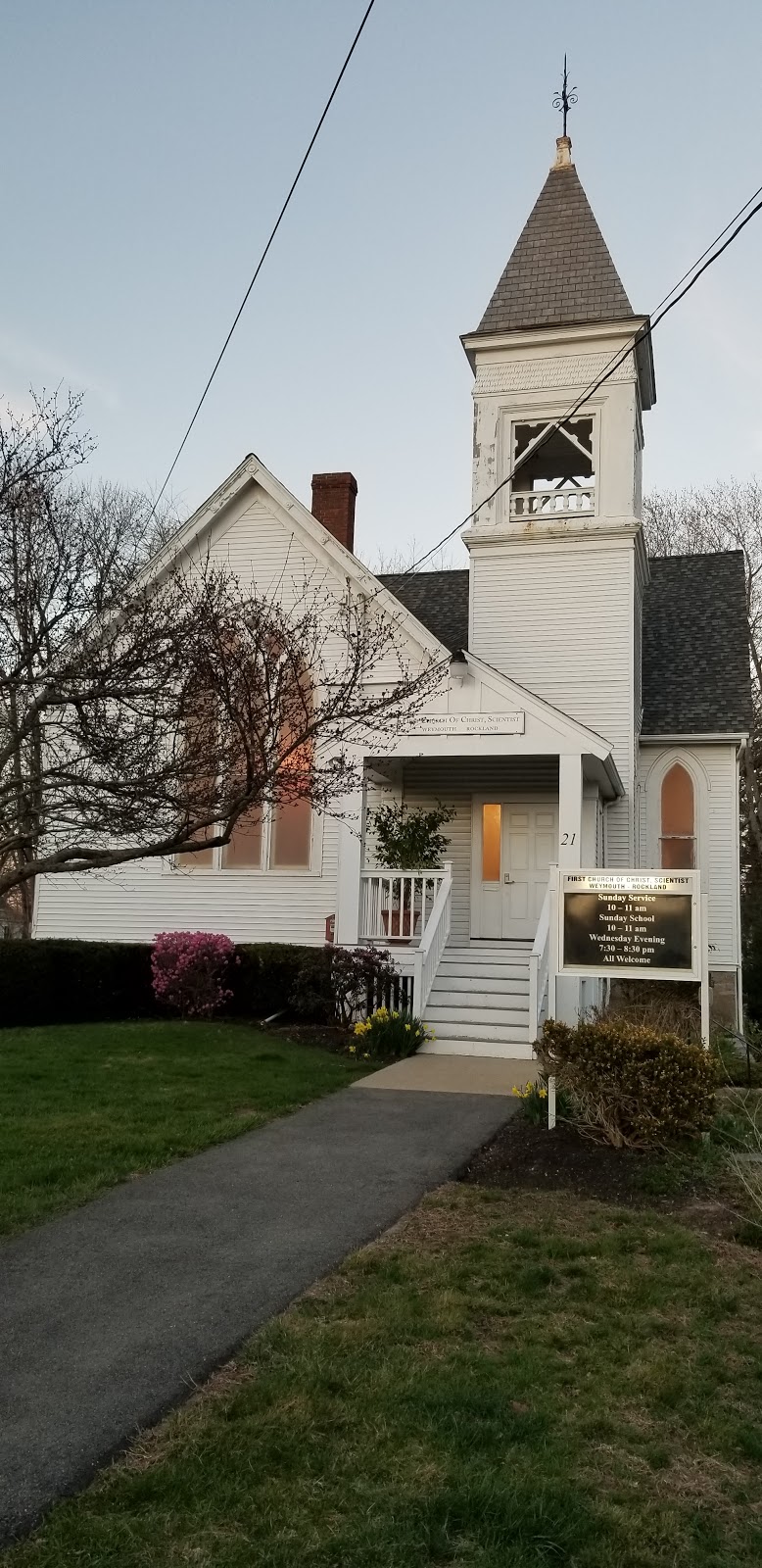 Christian Science Church | Franklin Ave, Rockland, MA 02370, USA | Phone: (781) 878-2151