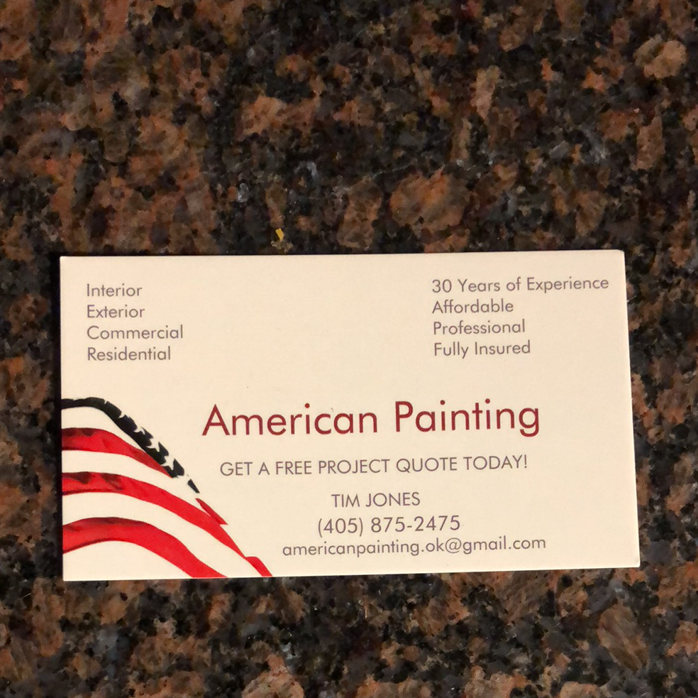 American Painting | 5140 SW 156th St, Oklahoma City, OK 73173, USA | Phone: (405) 875-2475