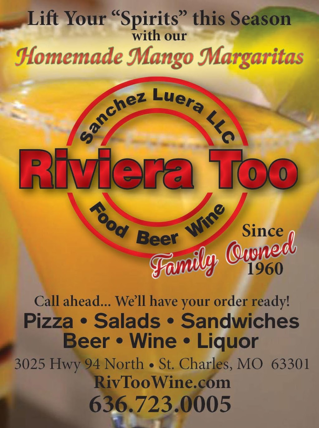 Riviera Too | 3025 MO-94, St Charles, MO 63301, USA | Phone: (636) 723-0005