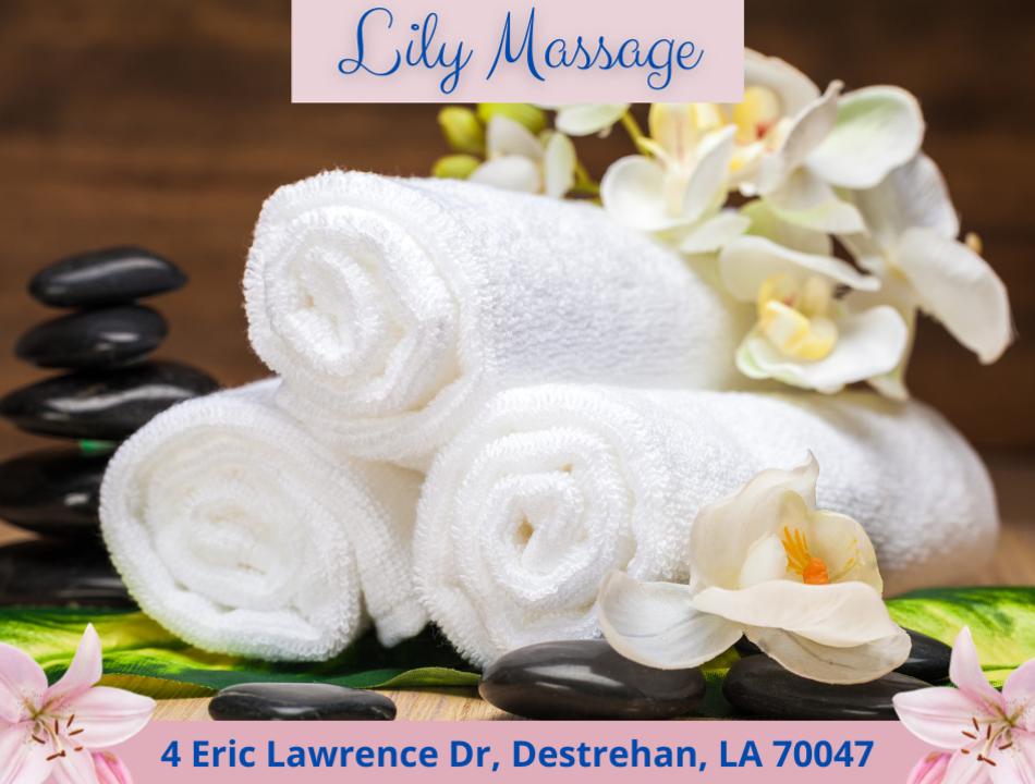 Lily Massage | 4 Eric Lawrence Dr Suite #B8, Destrehan, LA 70047, USA | Phone: (985) 722-4763