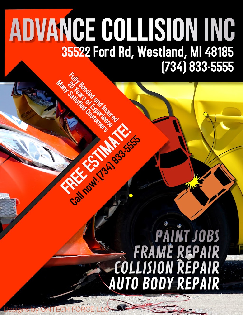 Advance Collision Inc | 35522 Ford Rd, Westland, MI 48185, USA | Phone: (734) 833-5555