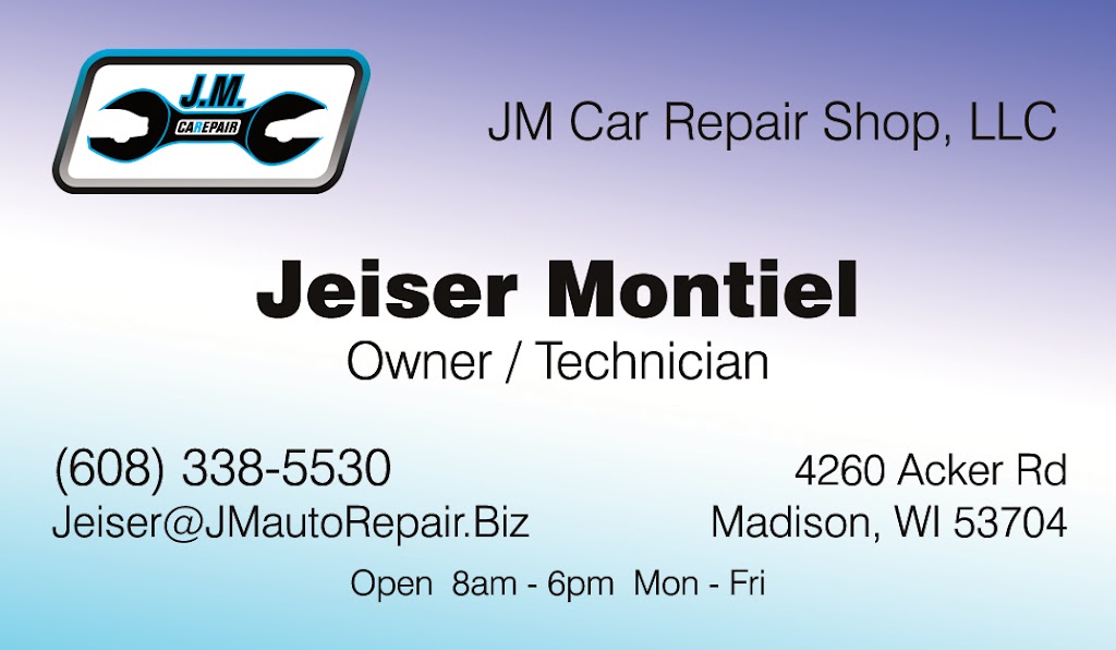 JM Car Repair | 4260 Acker Rd unit e, Madison, WI 53704, USA | Phone: (608) 338-5530