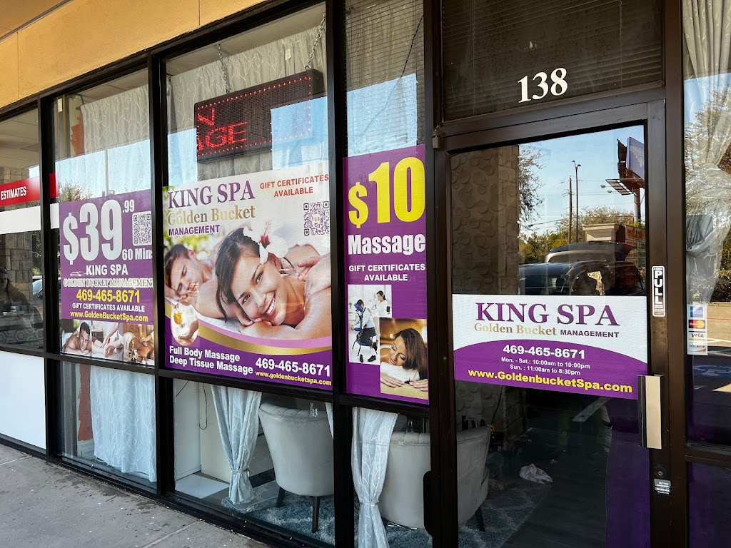 King Spa Massage | 6803 Preston Rd #138, Frisco, TX 75034, USA | Phone: (469) 200-5288