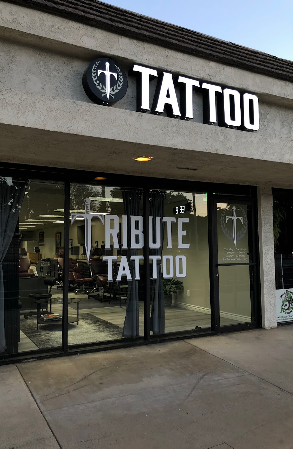 Tribute Tattoo | 22750 B, Roscoe Blvd, West Hills, CA 91304, USA | Phone: (818) 914-5445