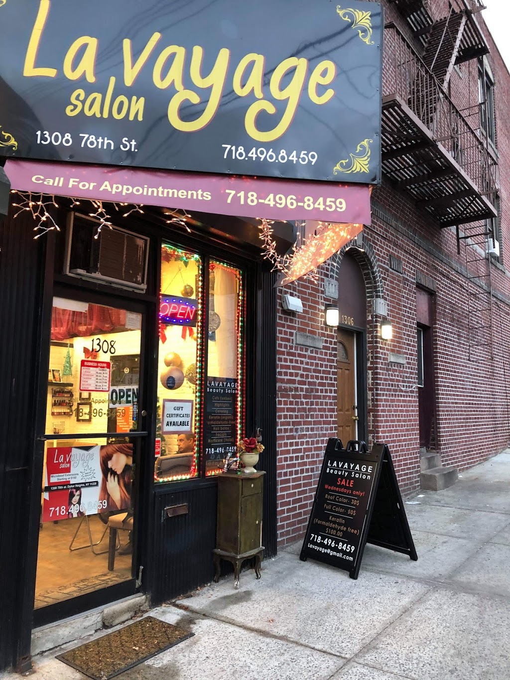 La Vayage Salon | 1308 78th St, Brooklyn, NY 11228 | Phone: (718) 496-8459