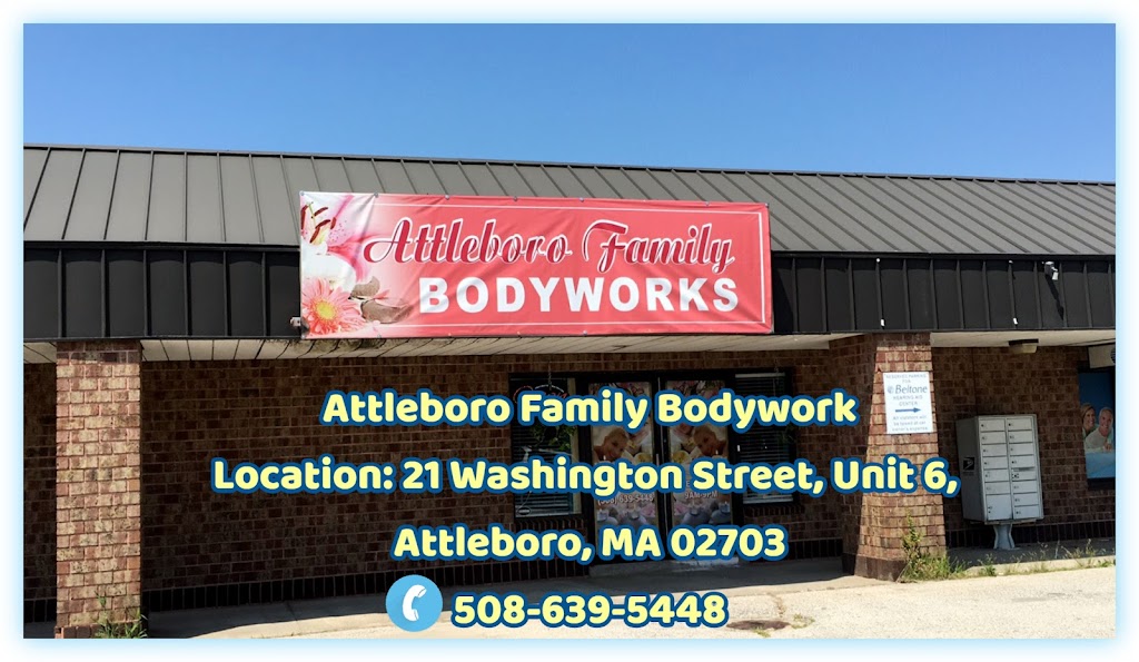 Attleboro Family Bodywork | 21 Washington St #6, Attleboro, MA 02703, USA | Phone: (508) 639-5448