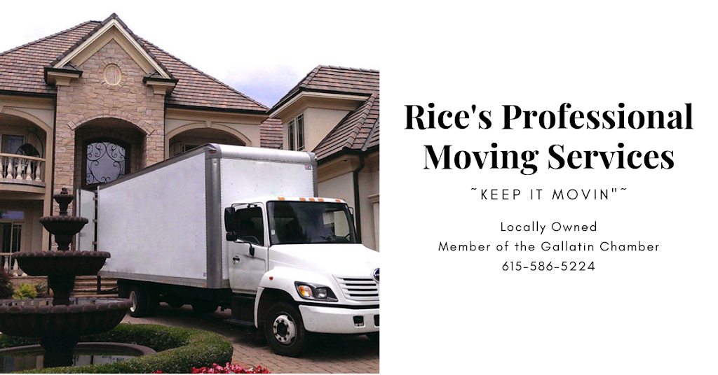 Rices Professional Moving Services | 221 Dorothy Jordan Ave, Gallatin, TN 37066, USA | Phone: (615) 586-5224