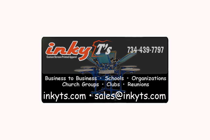 Inky Ts LLC | 11930 Dennison Rd, Milan, MI 48160, USA | Phone: (734) 439-7797