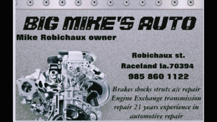 Big Mikes Automotive | 350 Robichaux St, Raceland, LA 70394, USA | Phone: (985) 860-1122