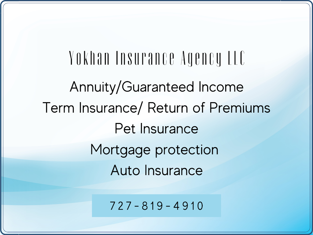 Yokhan Insurance Agency LLC | 15215 Us Hwy 19 #O, Hudson, FL 34667, USA | Phone: (727) 819-9111