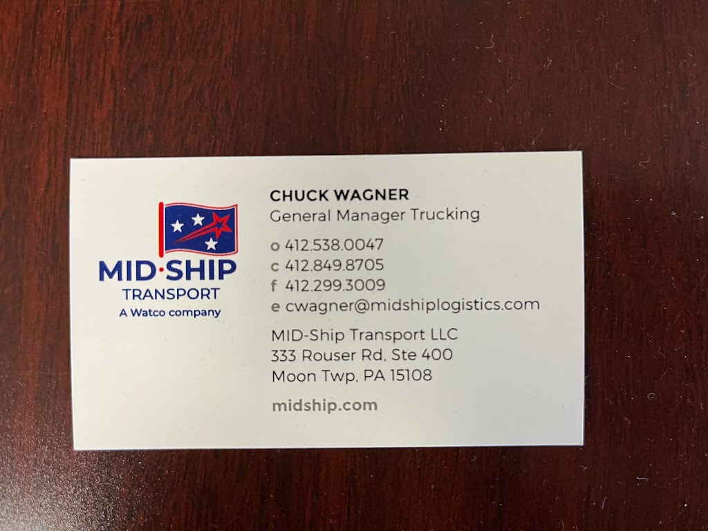 MID-SHIP Transport | 333 Rouser Rd Suite 400, Moon Twp, PA 15108, USA | Phone: (412) 538-0047