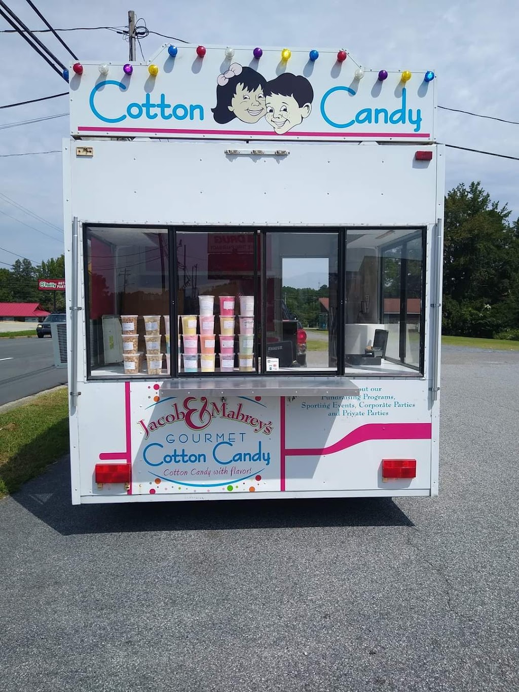 Jacob & Mabreys Gourmet Cotton Candy | 385 Mountain Shore Dr, Denton, NC 27239, USA | Phone: (336) 300-4906