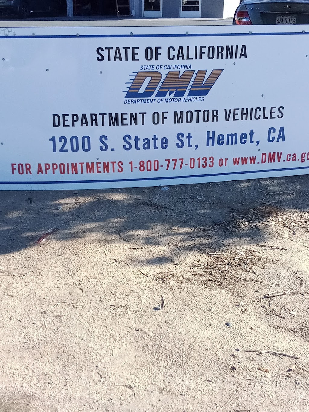 Hemet DMV | 1200 S State St, Hemet, CA 92543 | Phone: (800) 777-0133