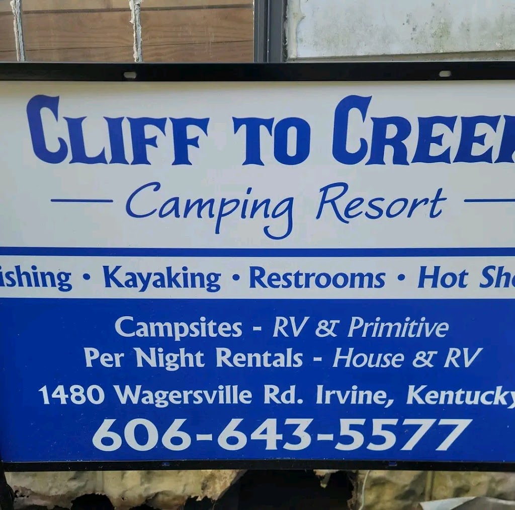 Cliff To Creek Camping Resort | 1480 Wagersville Rd, Irvine, KY 40336, USA | Phone: (606) 643-5577