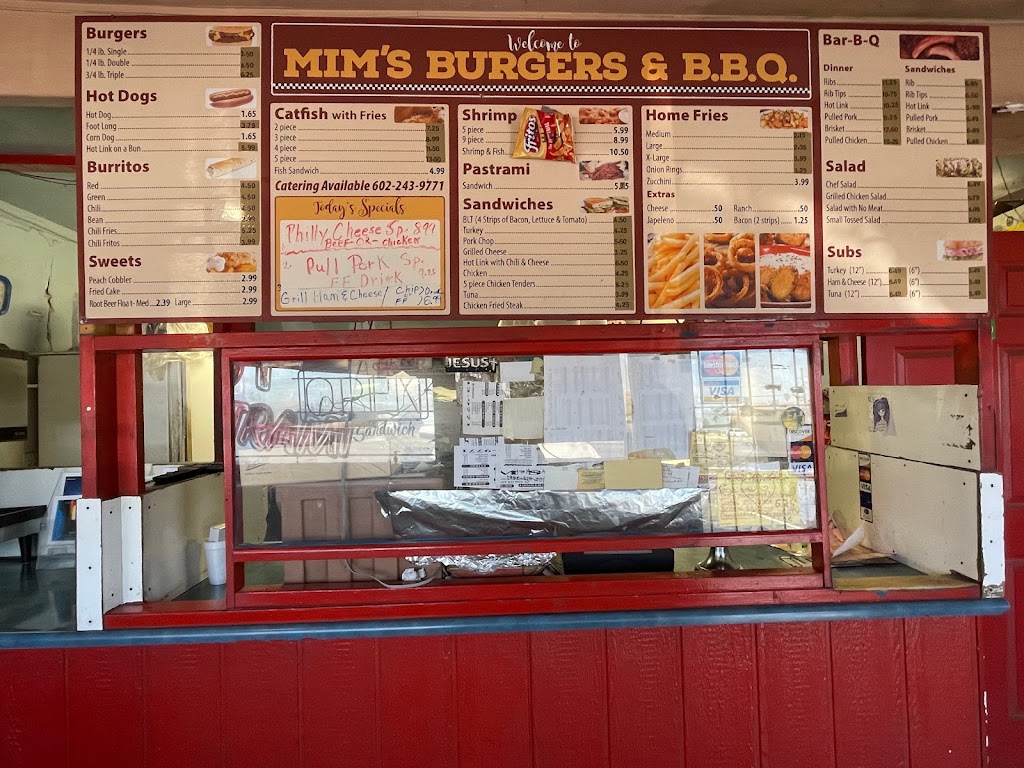 Mims Burger & BBQ | 2707 E Broadway Rd, Phoenix, AZ 85040, USA | Phone: (602) 243-9771