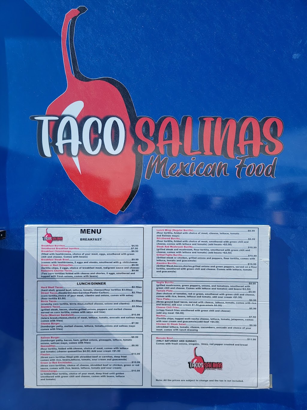 Tacos Salinas | Near, 56371 E Colfax Ave suite a, Strasburg, CO 80136, USA | Phone: (720) 673-7488